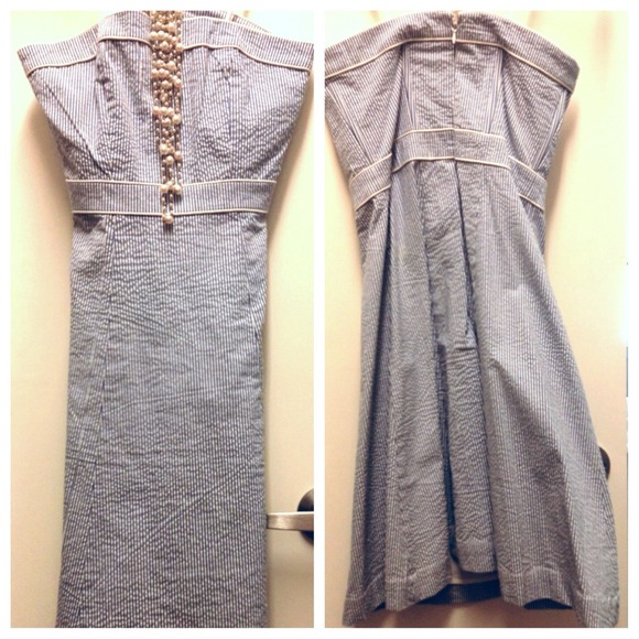 💥SOLD!💥 Strapless Seersucker Sundress