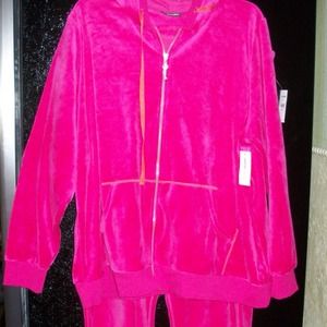 LANE BRYANT hot pink track suit