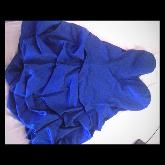 Royal blue cocktail dress