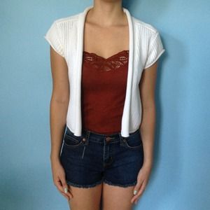 White Knitted Cardigan