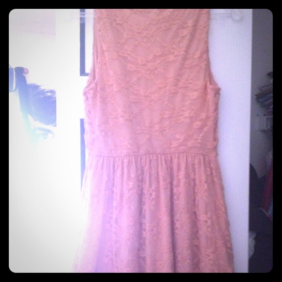 Tan lace sundress