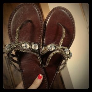 ❌ON HOLD ❌Brown leather sandals