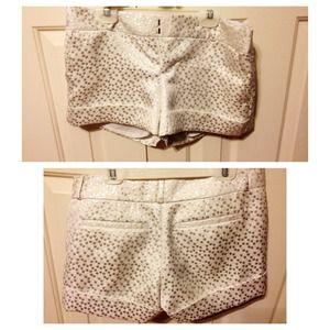 SOLD Banana Republic metallic dotted shorts