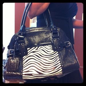 REDUCED!!  Zebra/pony purse