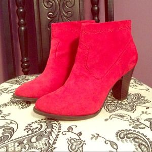 Red Suede Boots