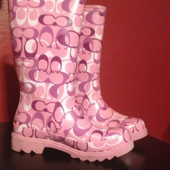 Coach Pink Rainboots