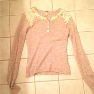 Free People embellished knit sweater