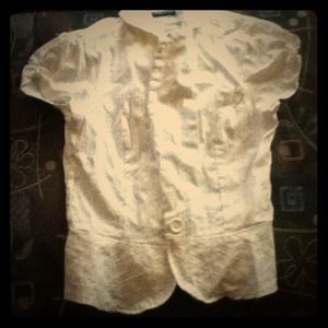 White Wetseal over vest