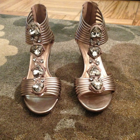 BCBG Metallic Wedges