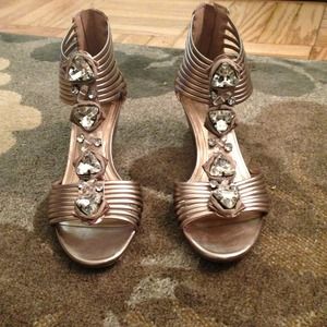 BCBG Metallic Wedges