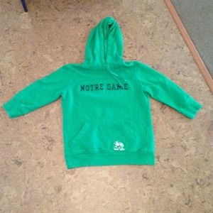 Notre Dame Quarter Sleeeve Hoodie