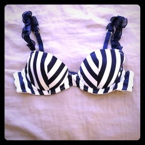 TRADED -- Victoria Secret navy striped bra