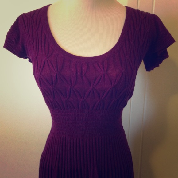 Dark plum Sparrow dress Anthropologie