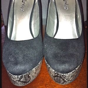 **REDUCED PRICE** Black Suede Pumps