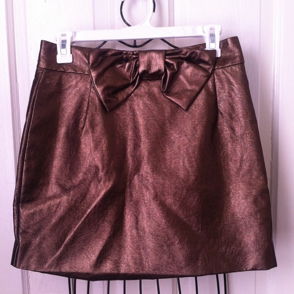 Copper skirt h&m