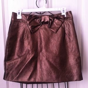 Copper skirt h&m