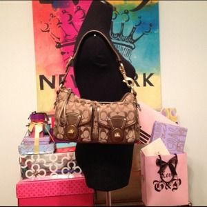 Coach Legacy Signature Pocket Satchel