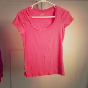 Soft pink short-sleeved shirt