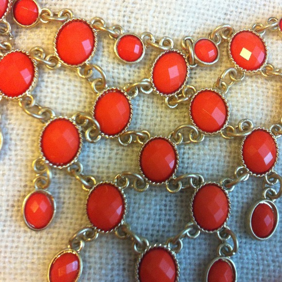 Orange "Bubble Like" Necklace - Picture 3 of 3