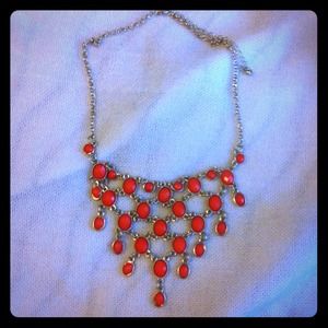 Orange "Bubble Like" Necklace