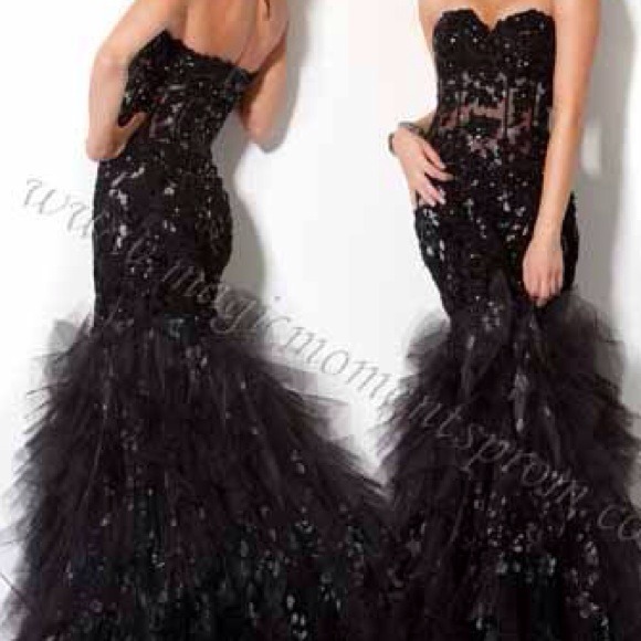 Black Javoni pagent/ prom dress
