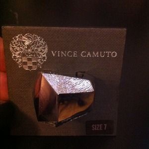 Vince Camuto rose gold and gold chunky rings