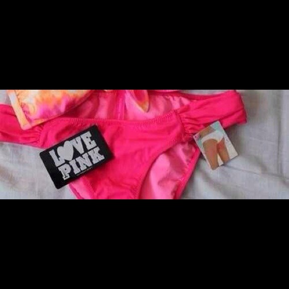Victoria's Secret strapless bikini in pink