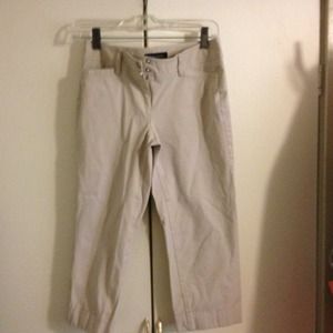 WHBM Khaki Capri Pants
