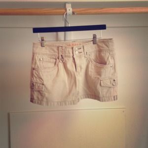 Hydraulic corduroy mini skirt