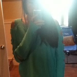 🆕Slashed Shoulders Sweater