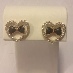 🚫SOLD🚫New black bow earrings