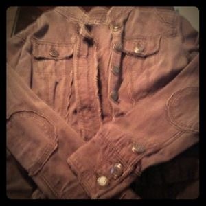 Brown denim jacket