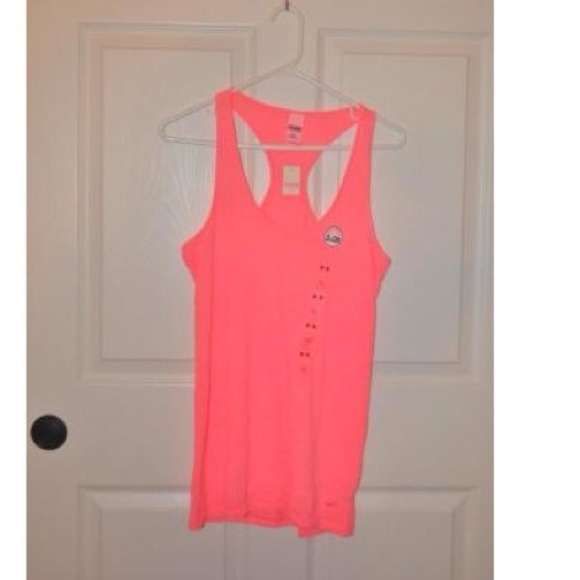 🔴SOLD🔴Bright neon coral tank top
