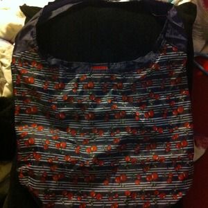 Red cherries tote purse