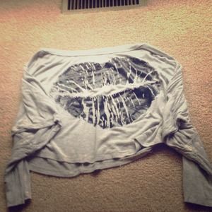 Faded kiss crop top