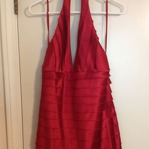 BCBG Max Azria Tiered Red Dress (NWT)