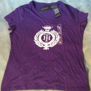 Tommy Hilfiger purple tshirt XL