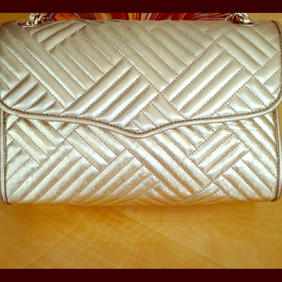 Rebecca Minkoff Affair Metallic Quilted Bag