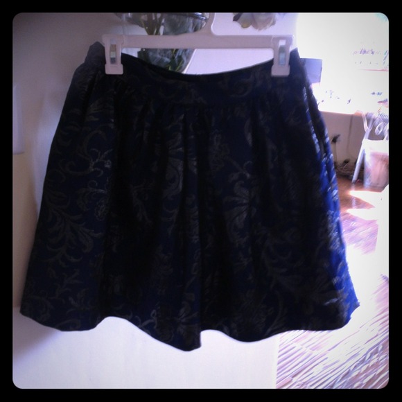 Blue and silver Aqua bubble skirt