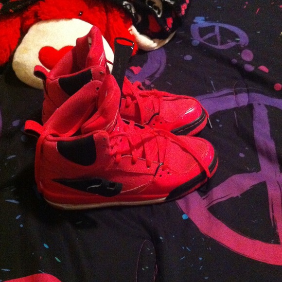 Pink flight Jordan's fits women 7