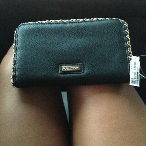 New aldo wallet black and gold