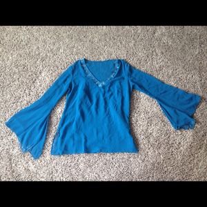 Blue dressy shirt