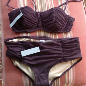 J crew eggplant bikini