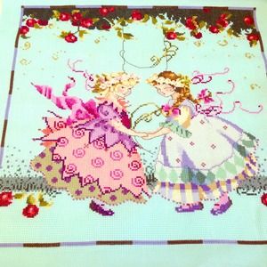 🚫SOLD🚫LOT OF 3 COMPLETED CROSS STITCH
