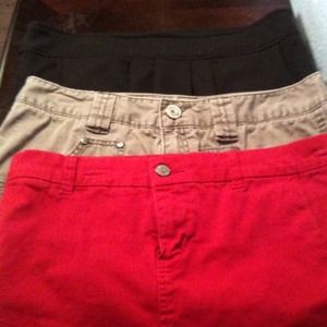 A set of 3 mini skirts