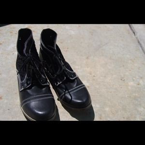 Lace Detailed Combat Boots