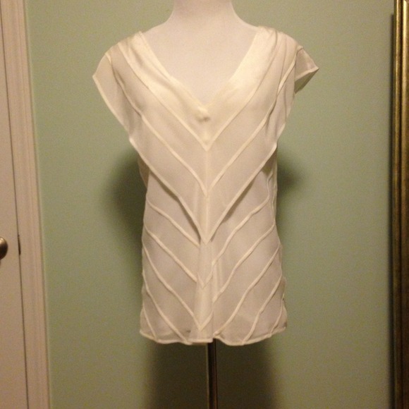 Banana republic white blouse