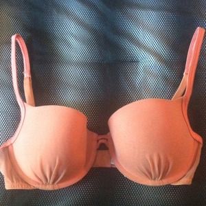 Peach colored bra!
