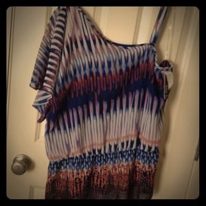One shoulder blouse, size 2x
