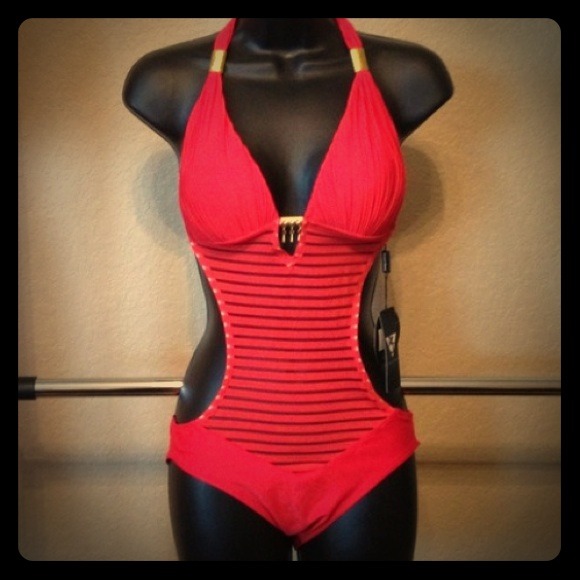 Red monokini